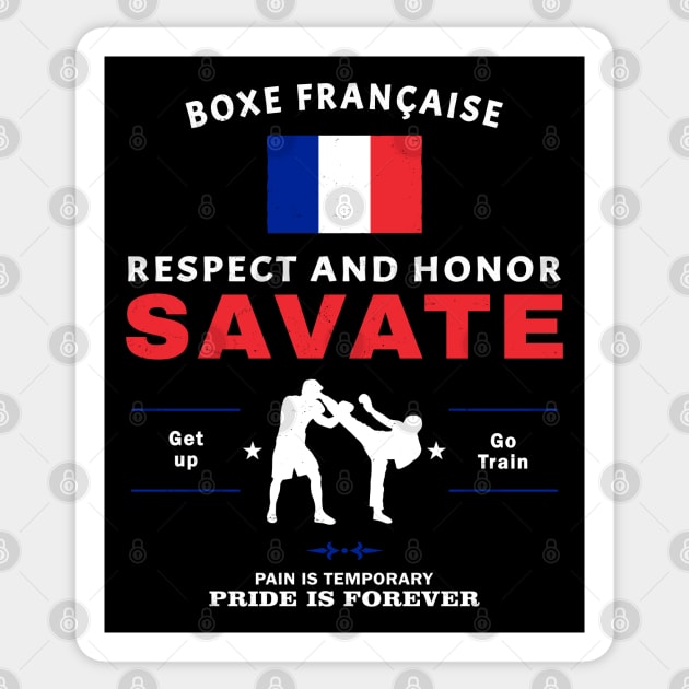 Savate Fighter Sticker by NicGrayTees